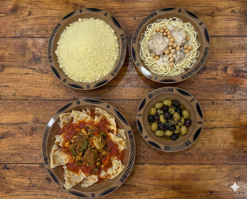 القصعة التقليدية ب4 قطع