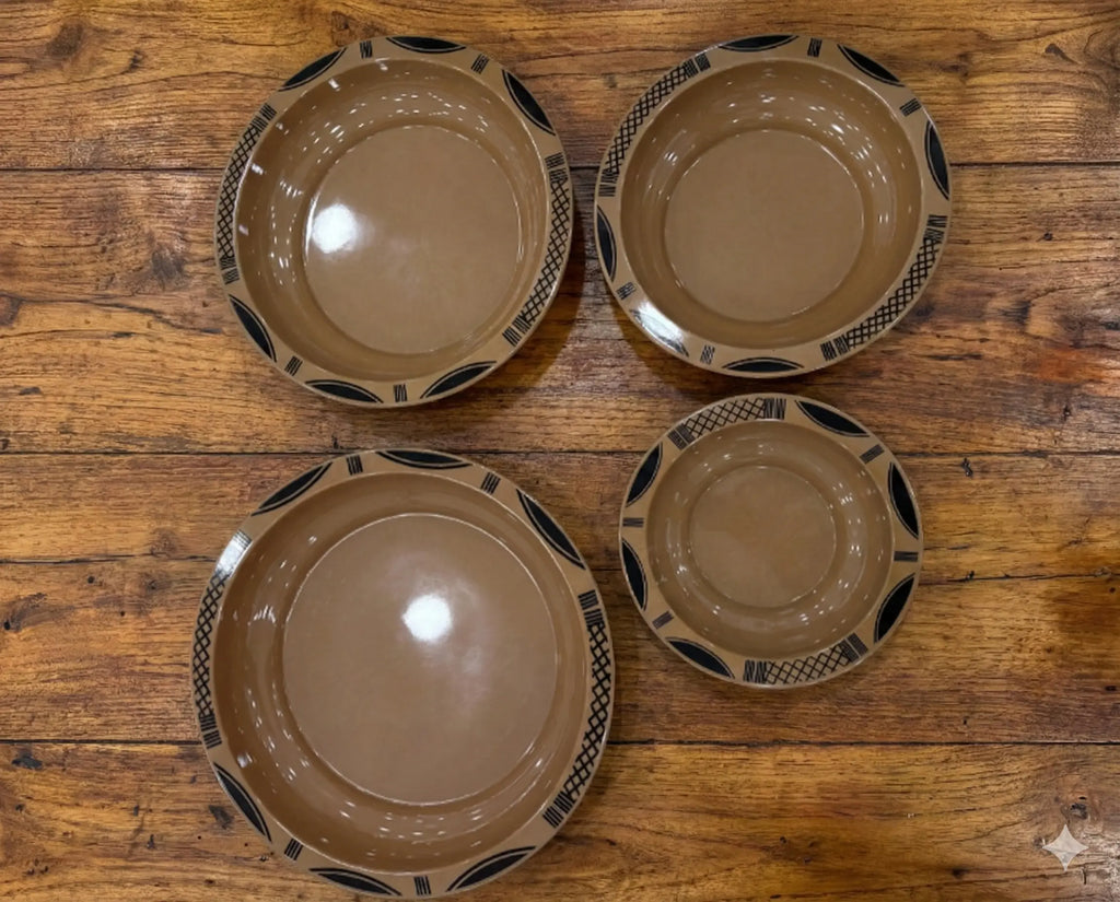 القصعة التقليدية ب4 قطع