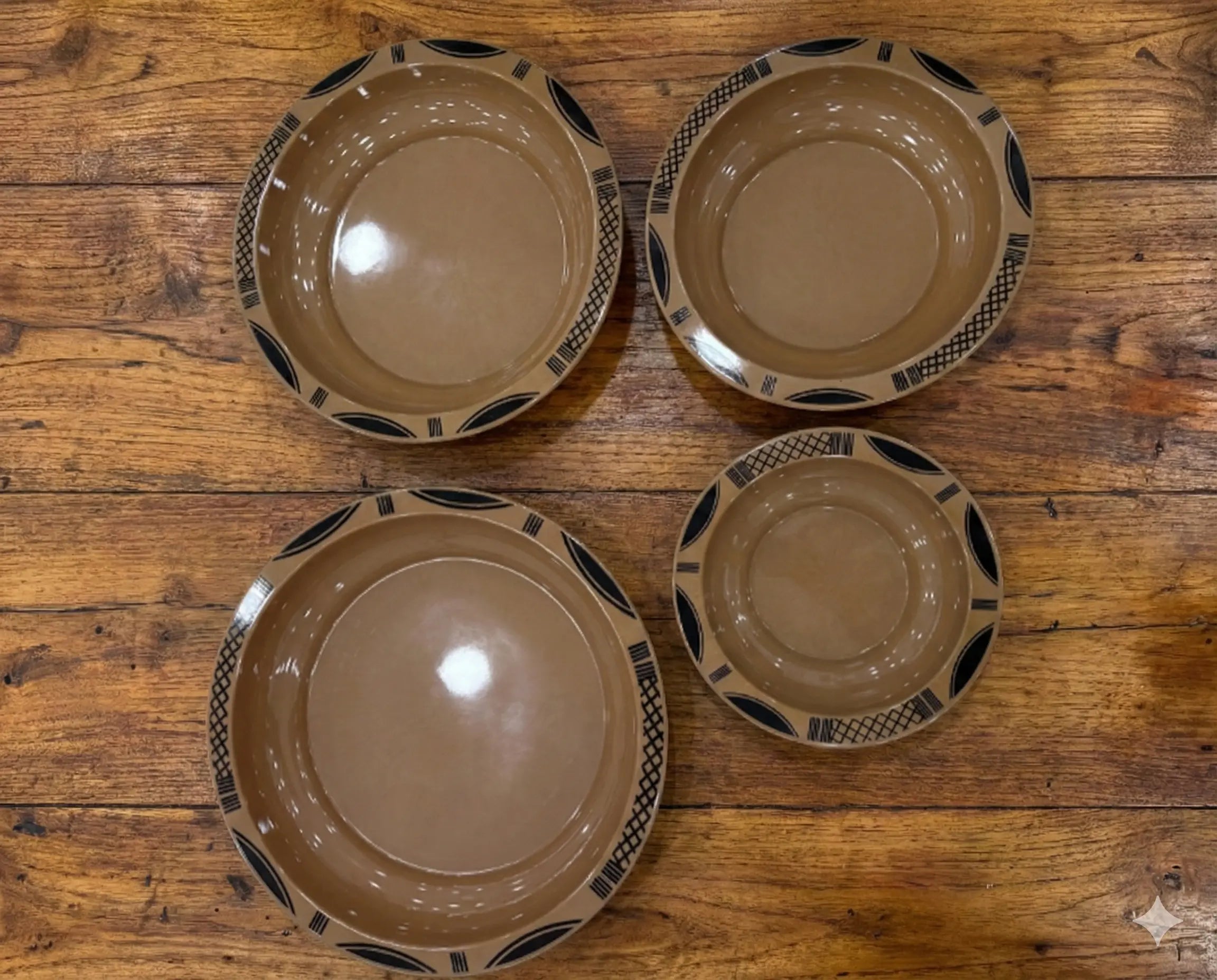 القصعة التقليدية ب4 قطع