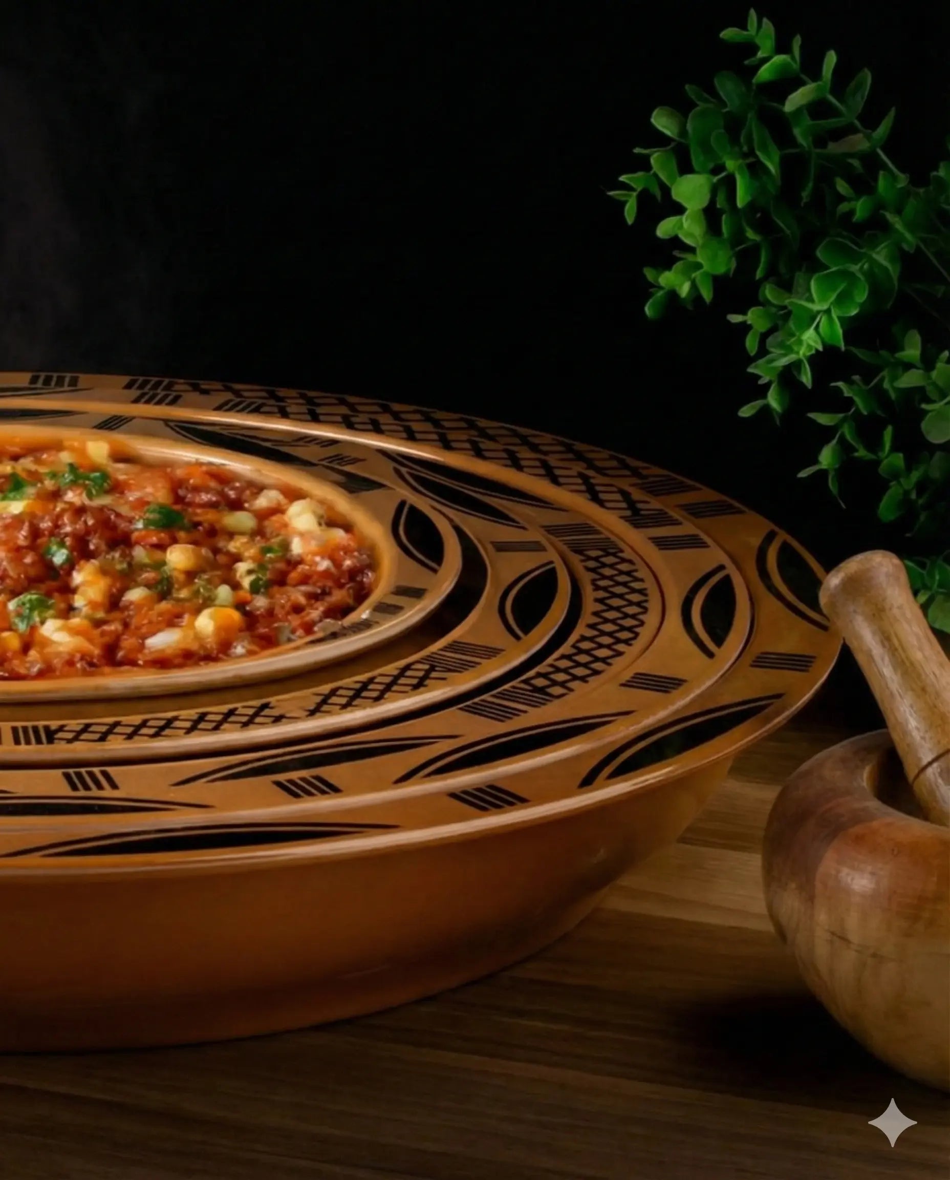 القصعة التقليدية ب4 قطع